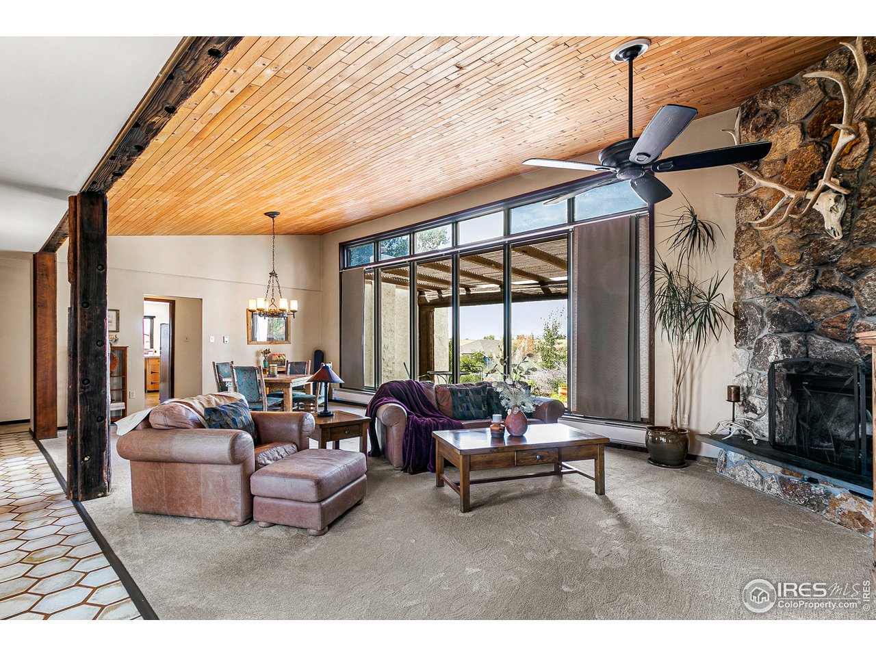 106 Bothun Road Berthoud, CO 80513 - Photo 7 of 40 Living - Incredible Wood Ceiling
