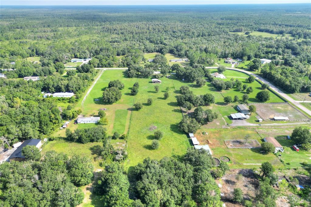 12552 Farmettes Road Lakeland, FL 33809 - Photo 43 of 43 an aerial view of residential houses with outdoor space and trees
