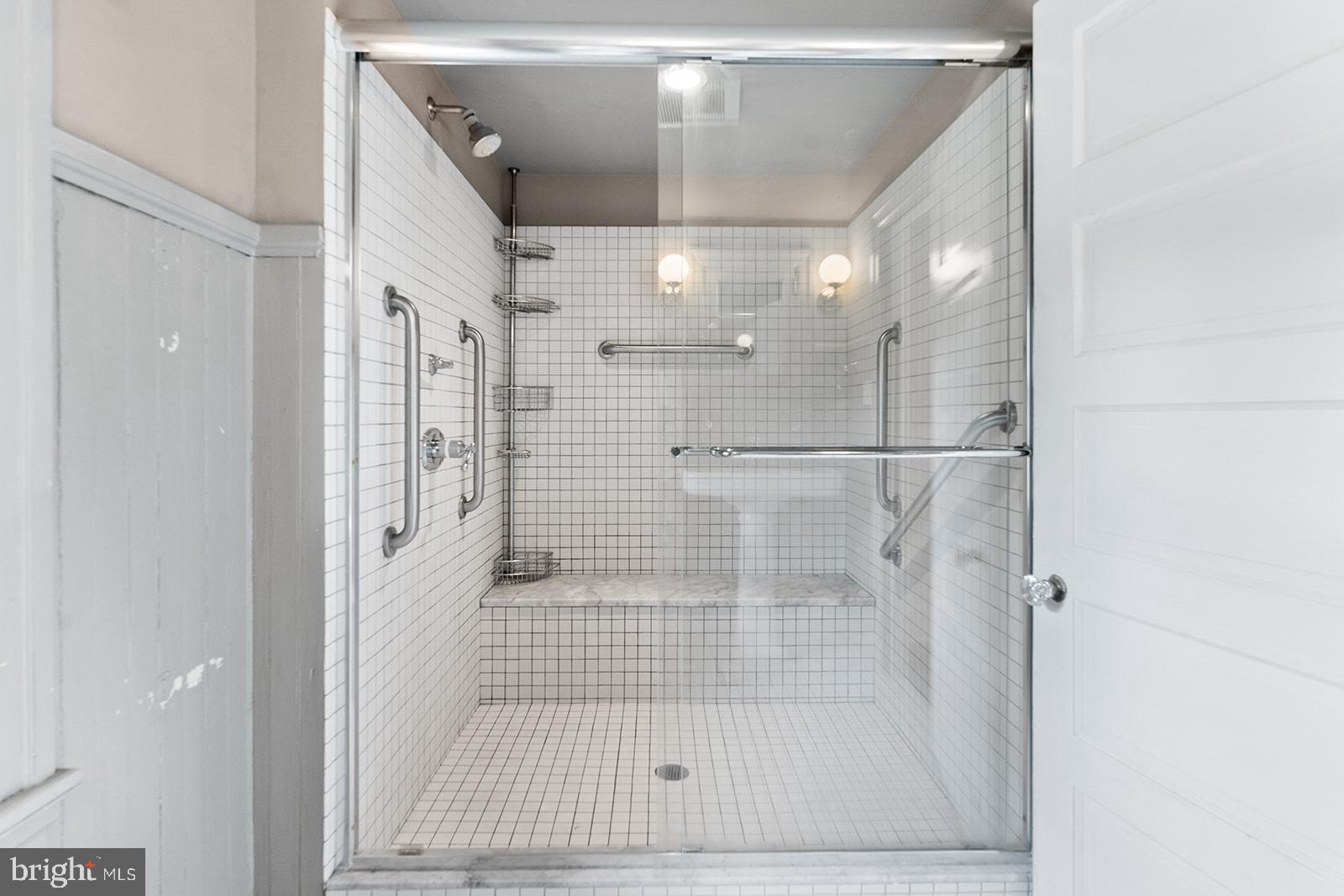 7209 Cresheim Road Philadelphia, PA 19119 - Photo 60 of 71 3rd floor - hall bathroom w/walk-in shower