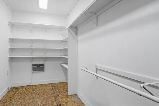 a view of a walk in closet