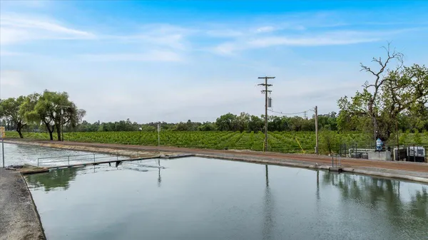 a view of a lake with outdoor space