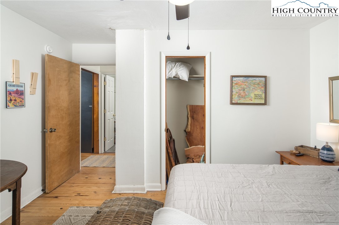 190 Bradley Court Boone, NC 28607 - Photo 12 of 28 a bedroom with a bed and a view of bathroom