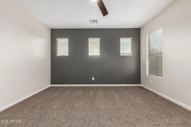 an empty room with window