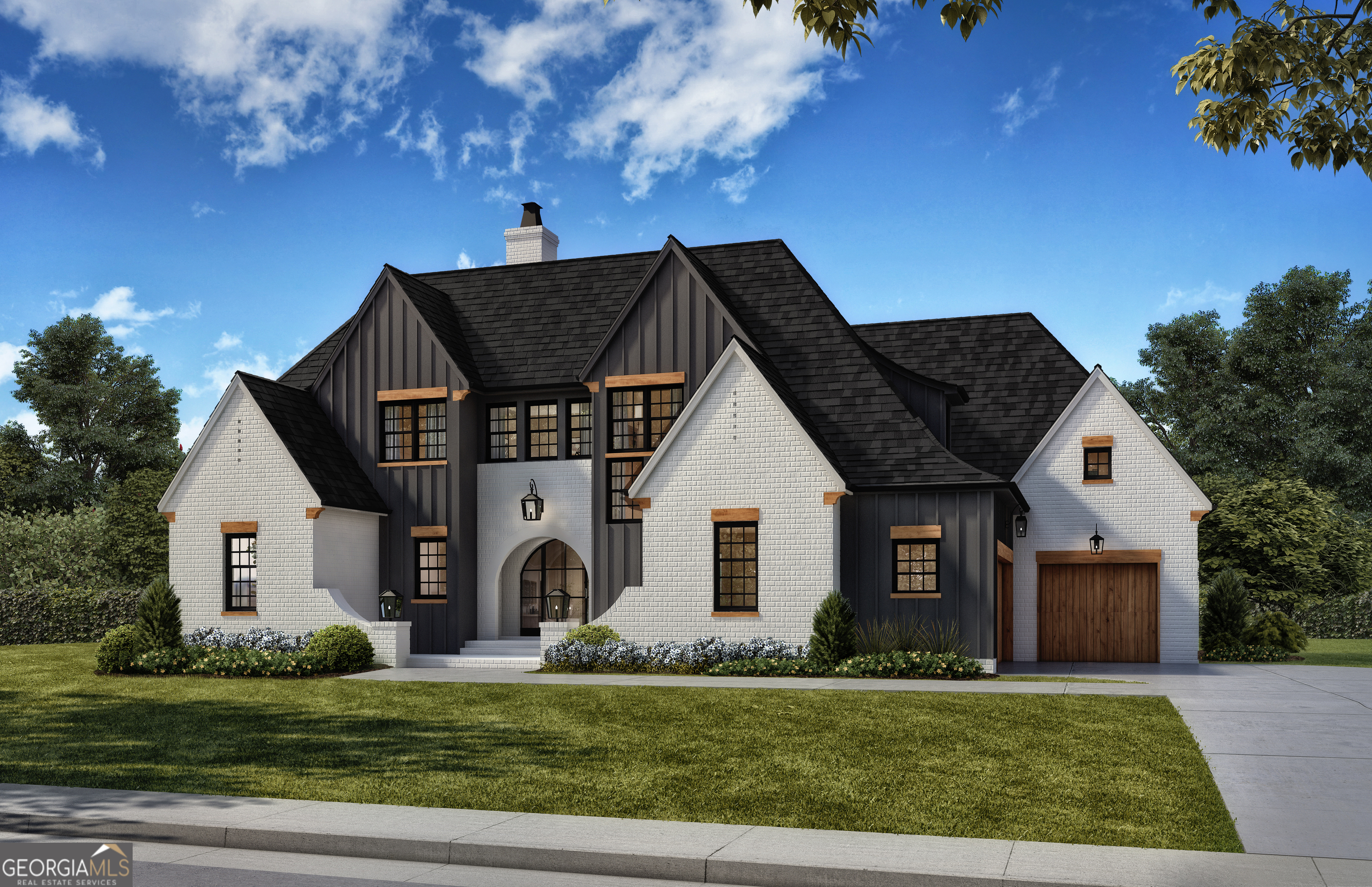 0 Matteo Way Fayetteville, GA 30215 - Photo 2 of 3 a front view of a house with a yard