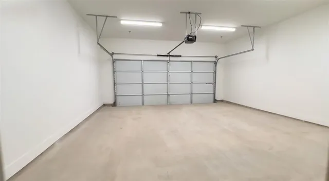 a view of a garage