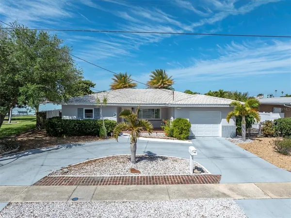 a view of a house with a patio