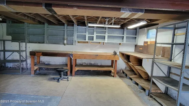 a view of storage and utility room