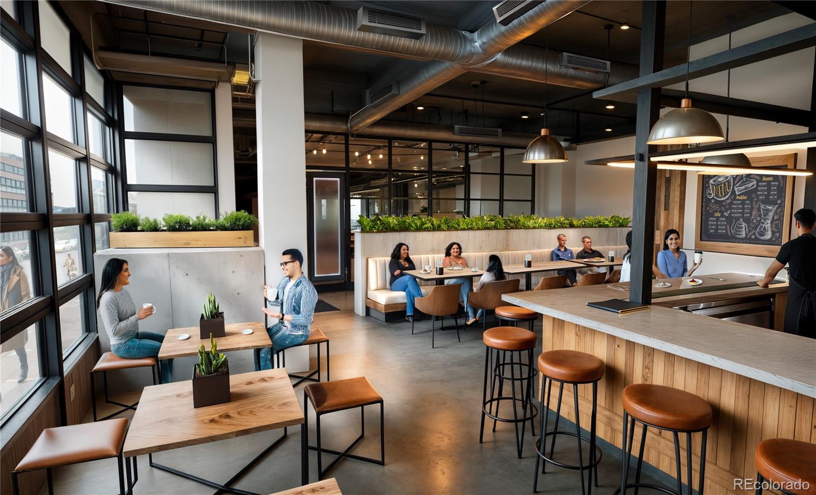 1643 Boulder Street, Unit 210 Denver, CO 80211 - Photo 16 of 17 a outdoor space with patio lots of furniture and white appliances