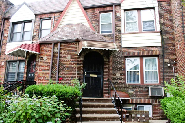 a front view of a house