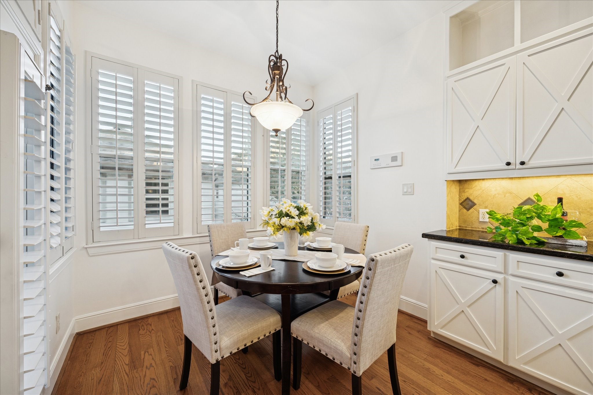 4226 Law Street, Unit B Houston, TX 77005 - Photo 15 of 32 a view of a dining room with furniture window and outside view
