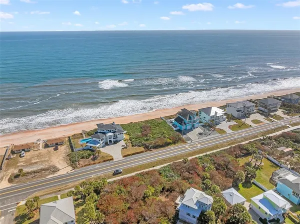 a view of an ocean and beach