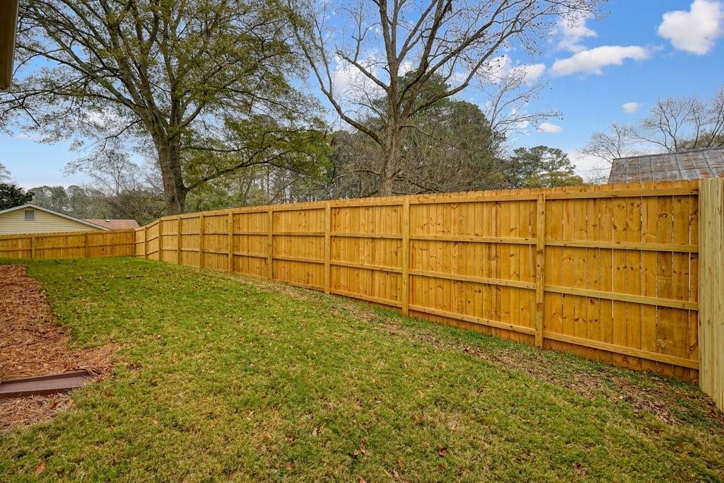 4749 Fowler Street Acworth, GA 30101 - Photo 44 of 60 a view of outdoor space with iron fence
