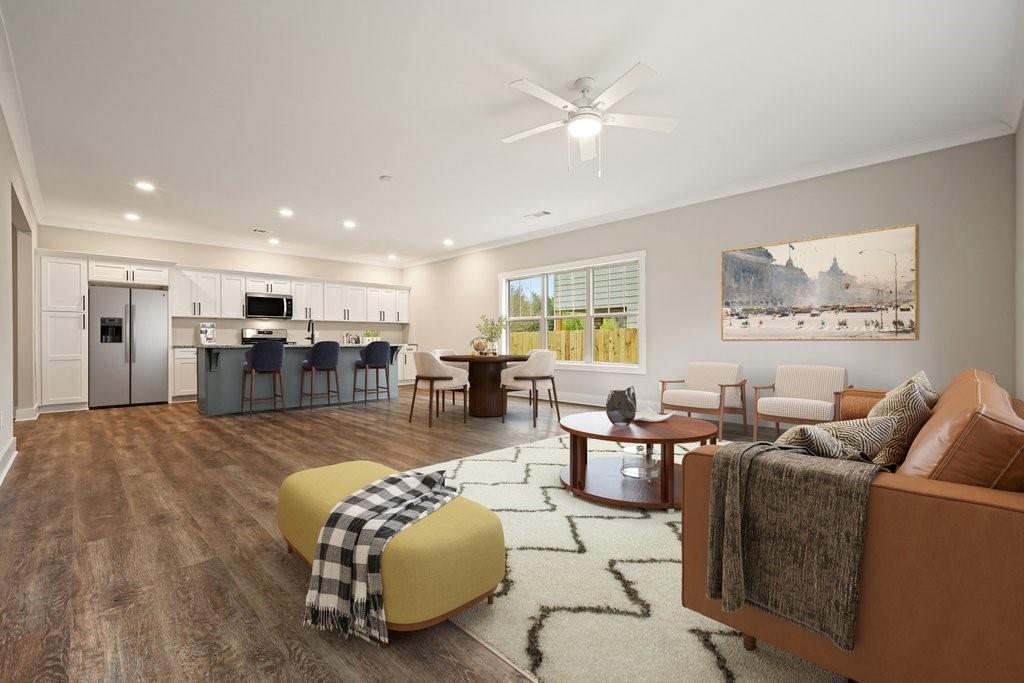 4749 Fowler Street Acworth, GA 30101 - Photo 54 of 60 a living room with furniture and wooden floor