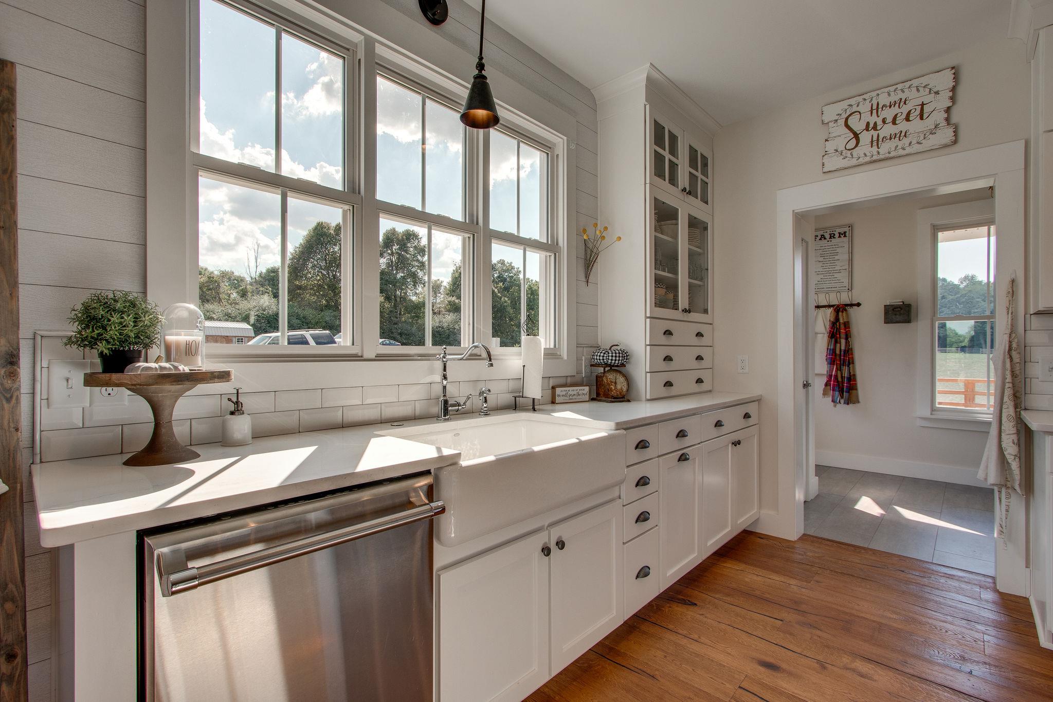 548 Hillview Road North Dickson, TN 37055 - Photo 8 of 30 Classic farmhouse sink with a beautiful view out the side of the home.