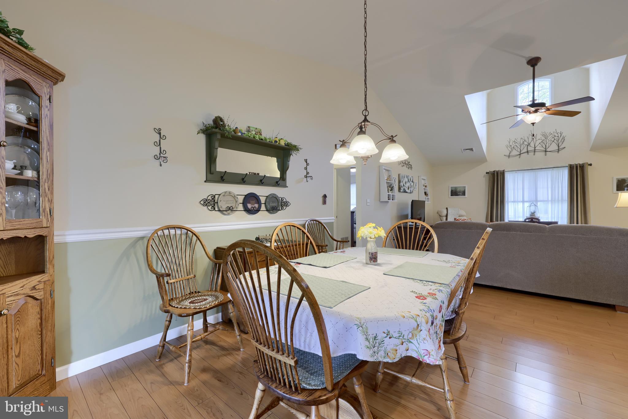 737 Heather Ridge Manheim, PA 17545 - Photo 18 of 40 a view of a dining room with furniture wooden floor and chandelier