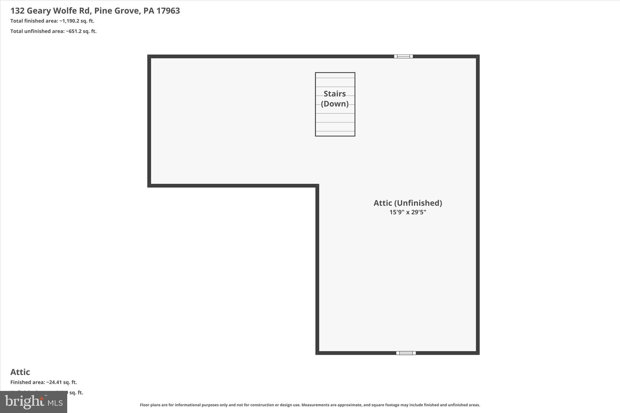 132 Geary Wolfe Road Pine Grove, PA 17963 - Photo 47 of 49 Attic