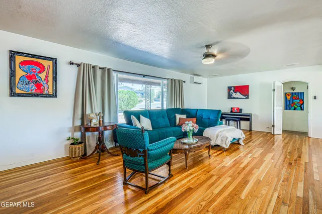 a room with furniture and a window