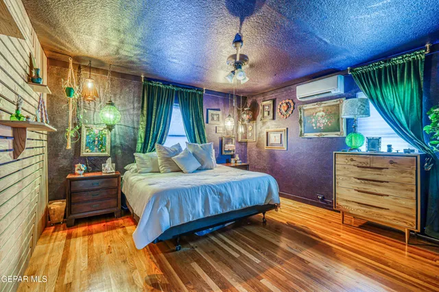 a bed room with a bed and a bed