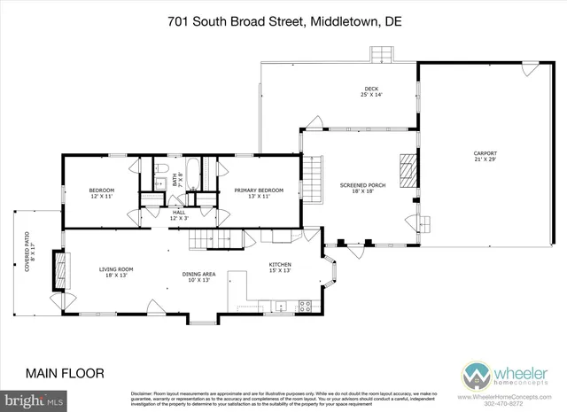 $399,000 | 701 South Broad Street, Middletown, DE 19709