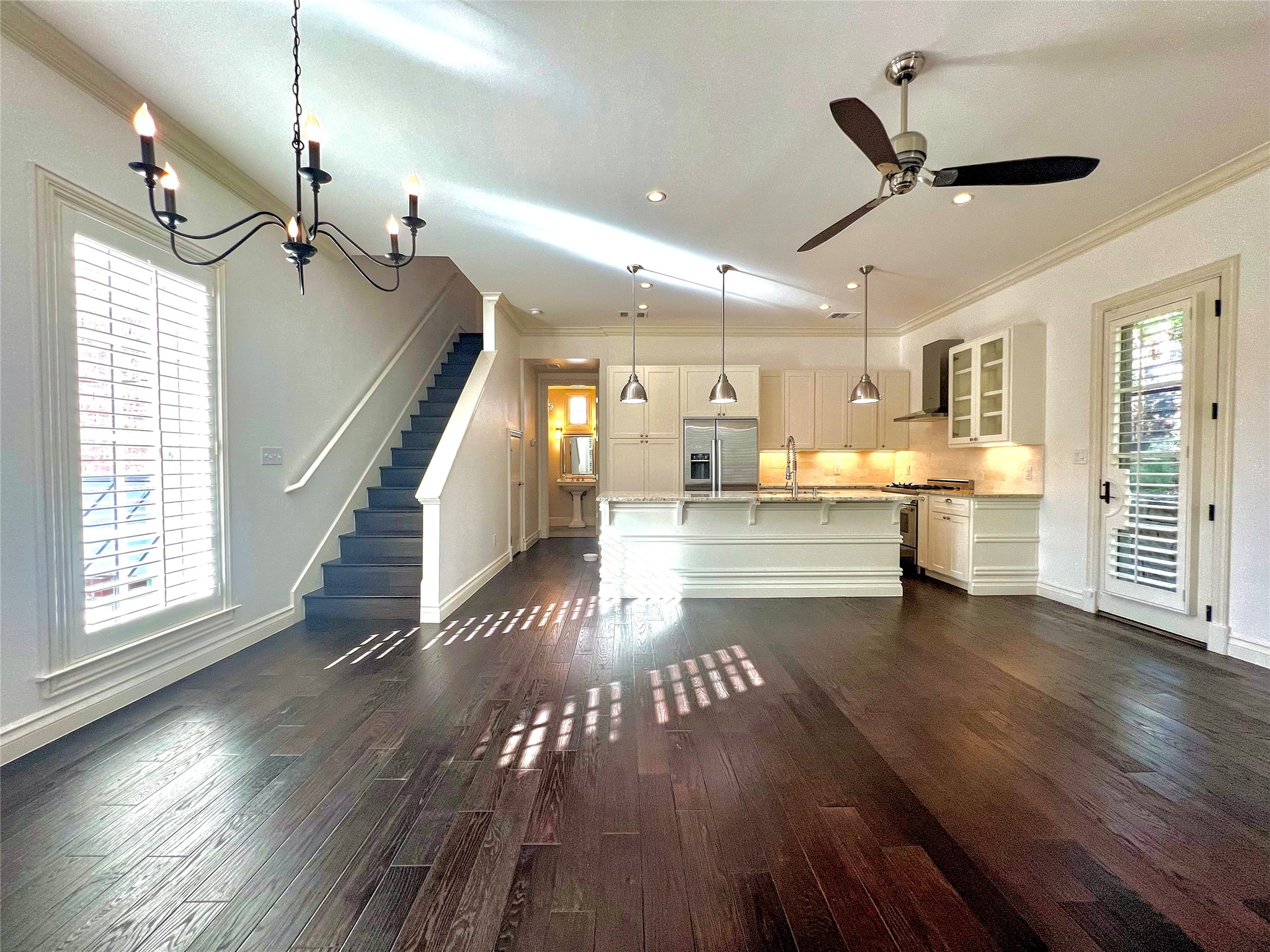 800 Rosedale Terrace, Unit B Austin, TX 78704 - Photo 40 of 40 Open floor plan for easy conversations or entertaining. The door to the right leads outside.