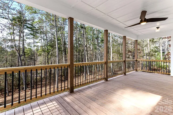 a view of a balcony