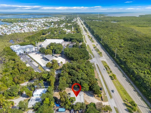 a view of city and ocean