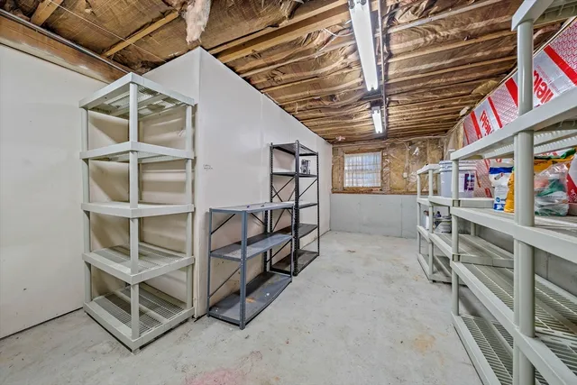 a view of storage and utility room