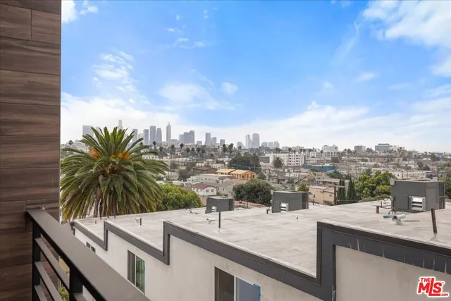 a view of a terrace with sitting area