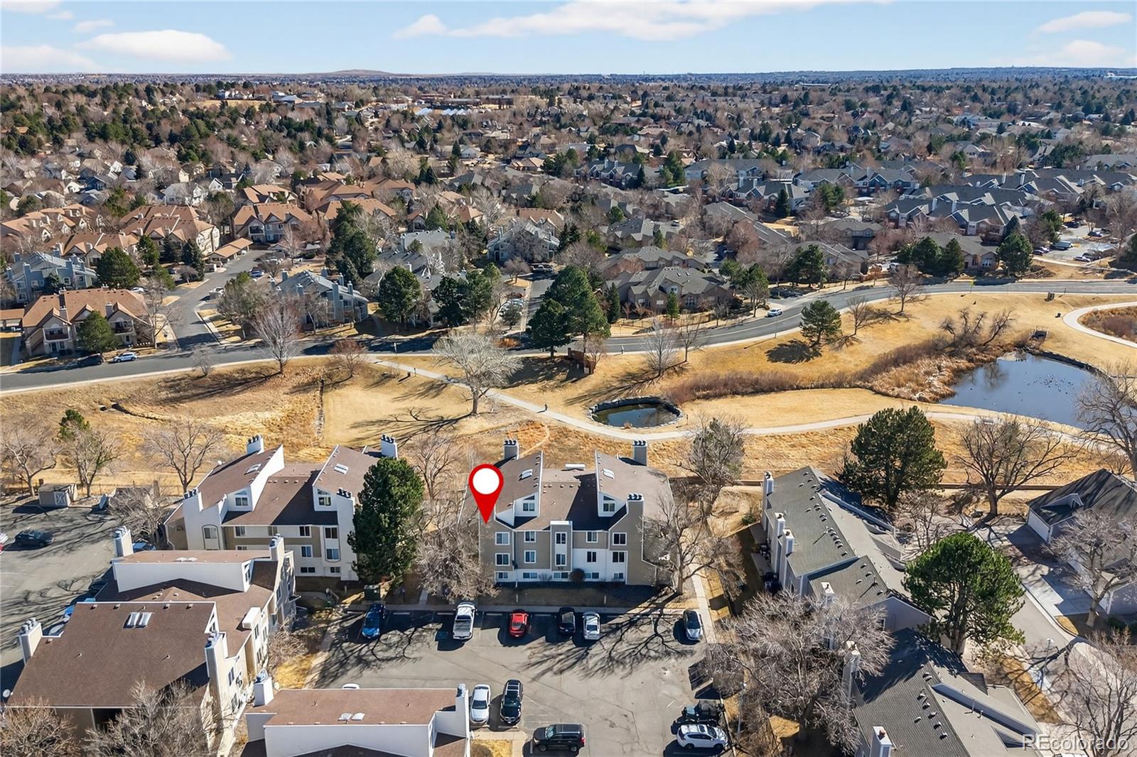 4066 South Atchison Way, Unit 101 Aurora, CO 80014 - Photo 30 of 36 an aerial view of residential houses with outdoor space