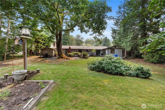 a view of lake with mountain