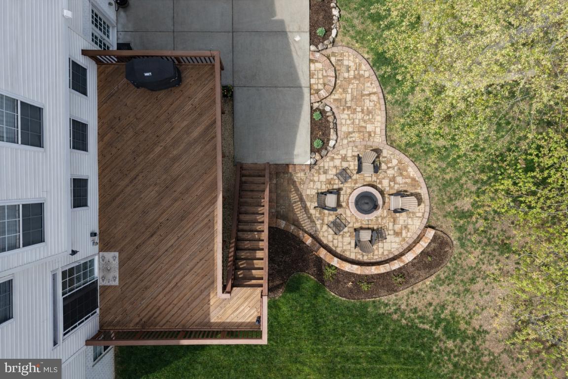 8315 Shimmering Rock Road Gainesville, VA 20155 - Photo 52 of 55 Birds Eye View - Deck & Fire Pit