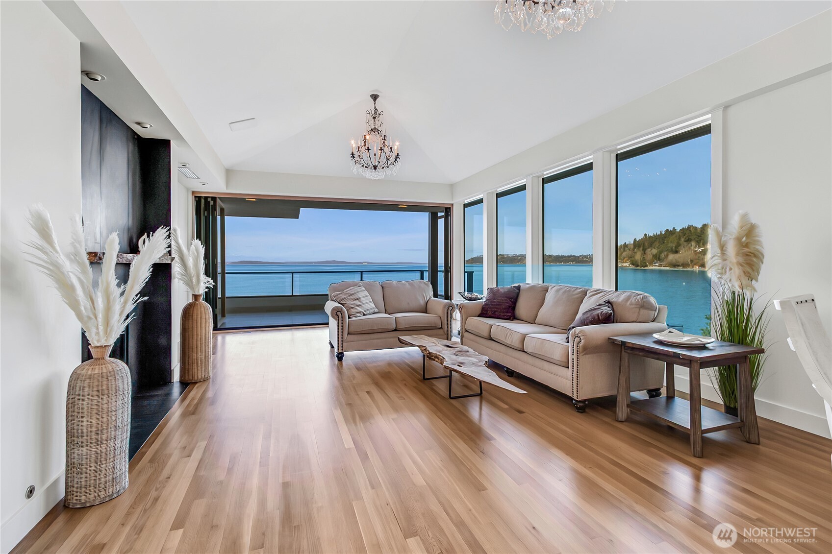 16331 Maplewild Avenue Southwest Burien, WA 98166 - Photo 16 of 31 a living room with furniture fireplace and a large window