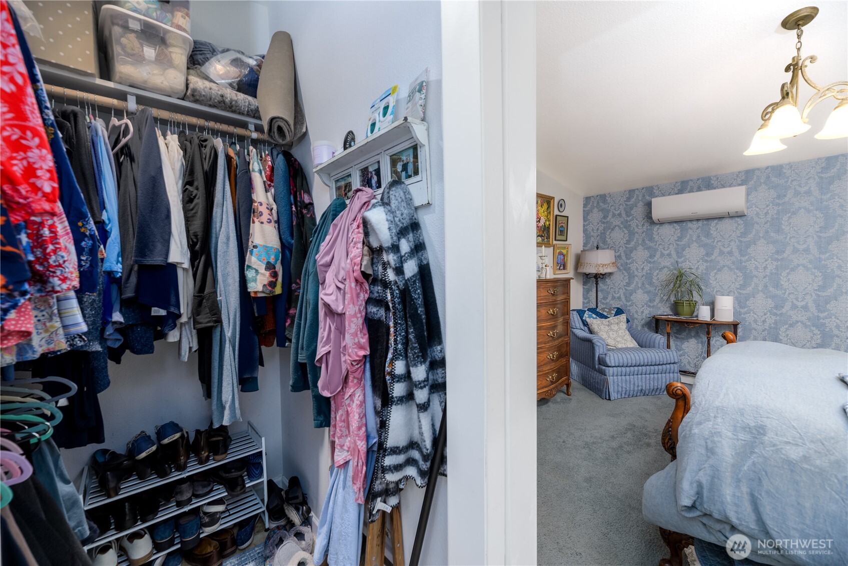 1238 West 11th Street Port Angeles, WA 98363 - Photo 18 of 26 a view of walk in closet with clothes and shoes