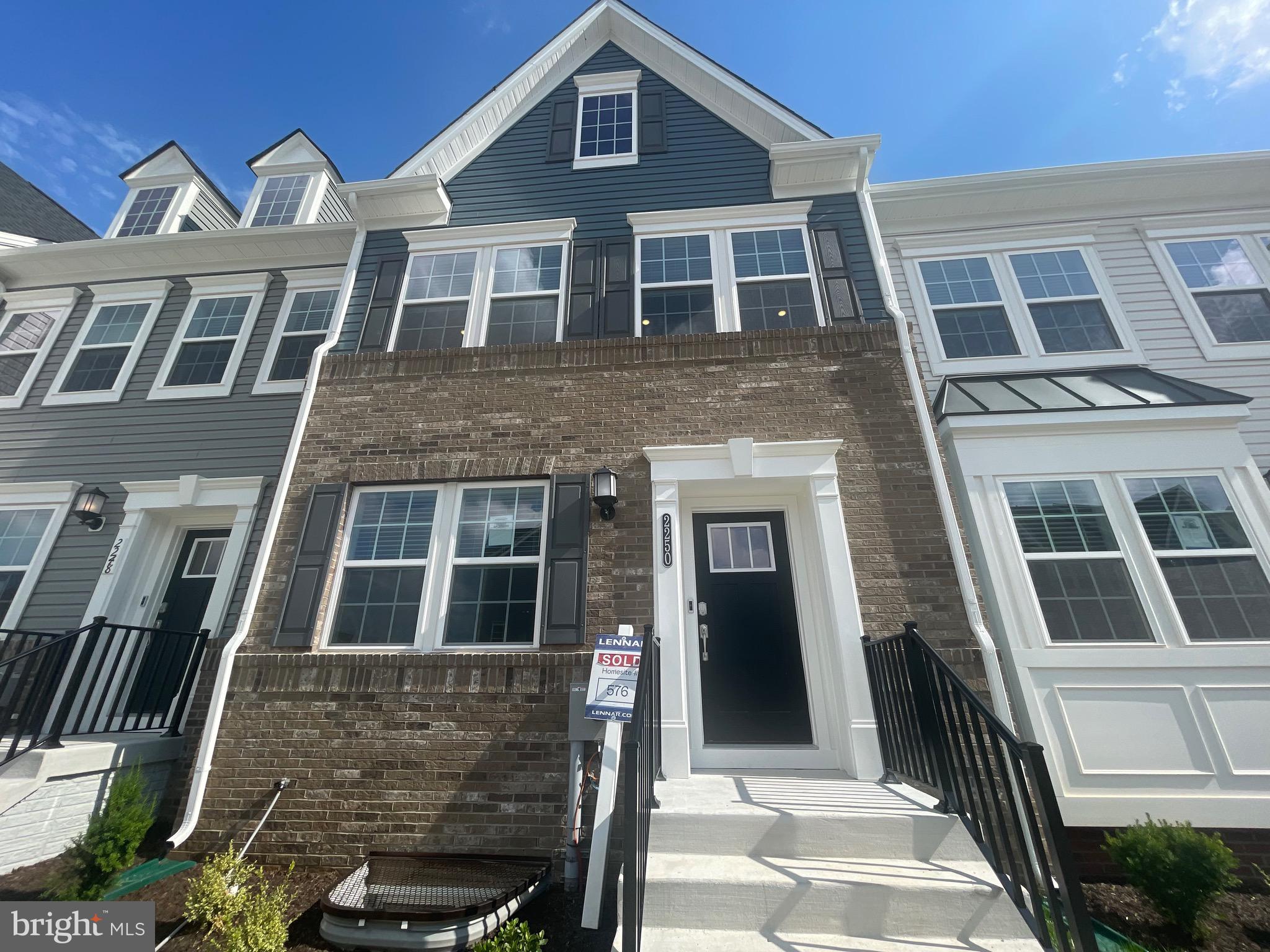 a front view of a house