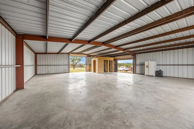 a view of large room with an empty space