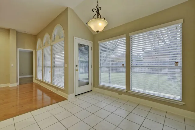 a view of a room with window