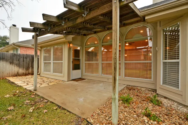 a view of a house with a door