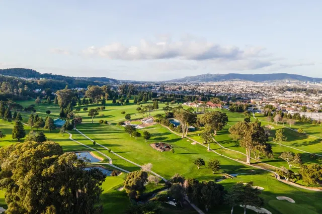 a front view of a multi story building