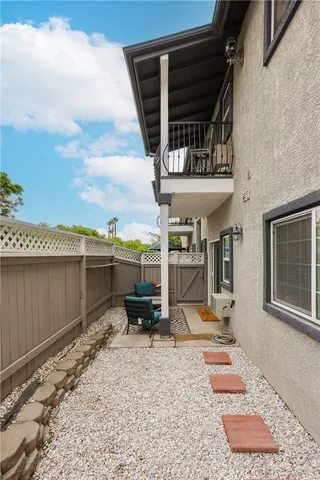 a view of a house with sitting area