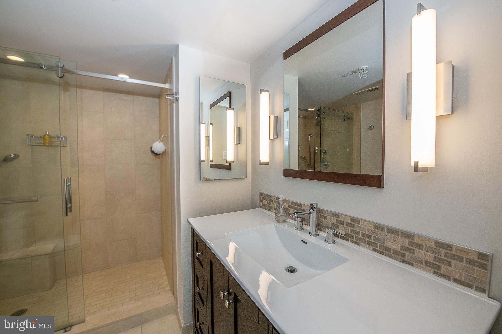 104 Woodside Road, Unit B201 Haverford, PA 19041 - Photo 20 of 32 Fully Renovated Master Bathroom