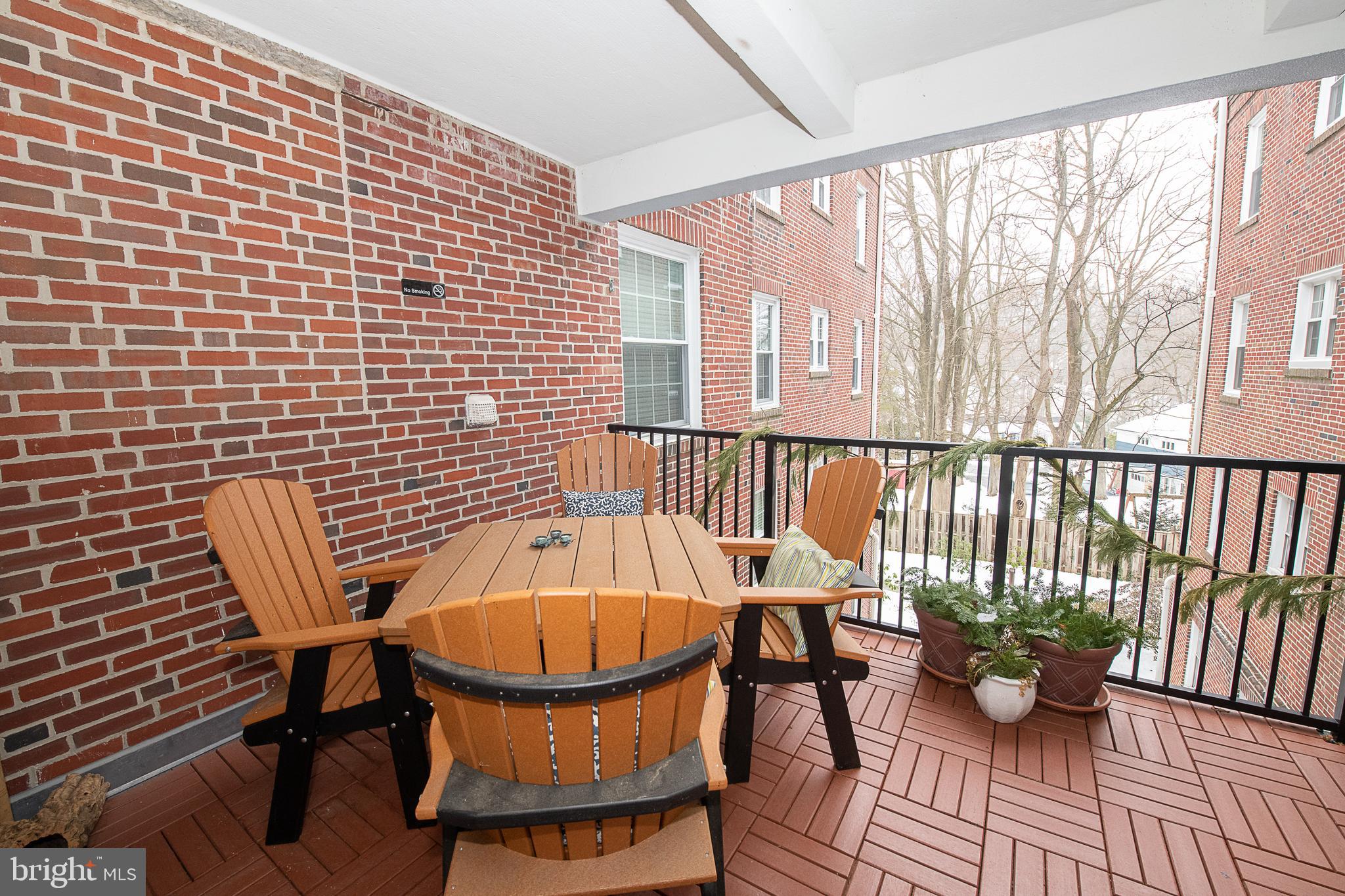 104 Woodside Road, Unit B201 Haverford, PA 19041 - Photo 27 of 32 Common Balcony Area