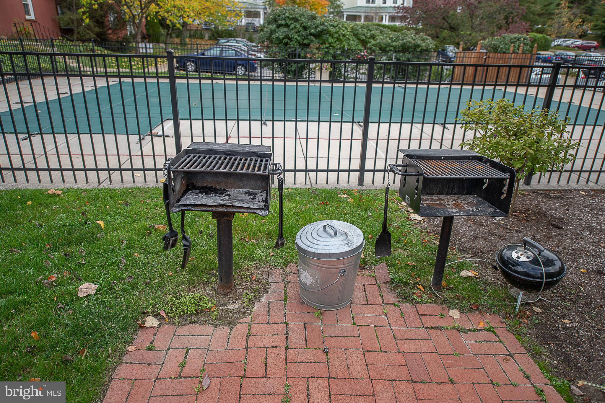 104 Woodside Road, Unit B201 Haverford, PA 19041 - Photo 31 of 32 Grilling Area Next to Community Pool