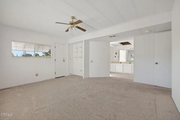 a view of an empty room