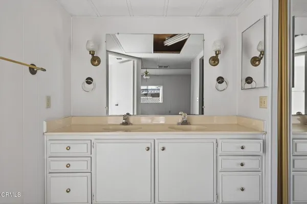 a view of a closet
