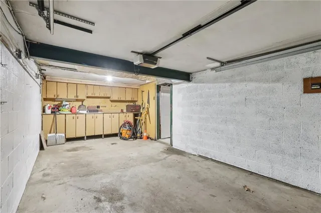 a view of balcony with wooden floor