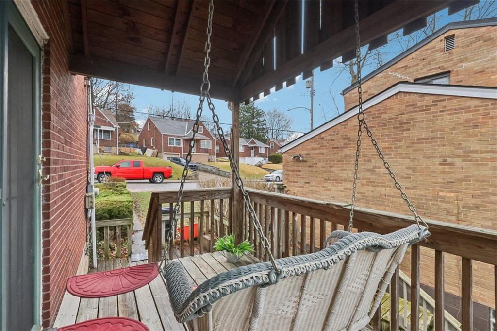 631 George Street Turtle Creek, PA 15145 - Photo 34 of 44 a view of a balcony with furniture