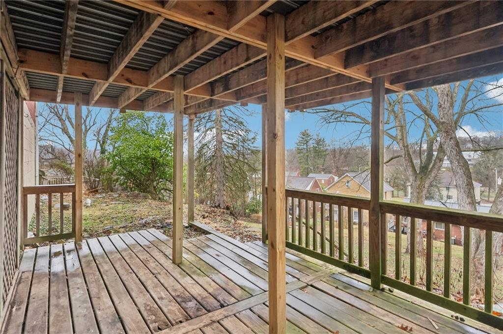 631 George Street Turtle Creek, PA 15145 - Photo 39 of 44 a view of porch with wooden floor