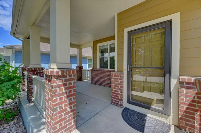 a view of front door of house