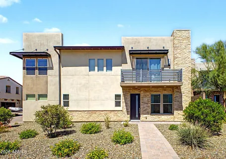 a house view with a outdoor space