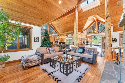 a outdoor living space with patio furniture and a potted plant
